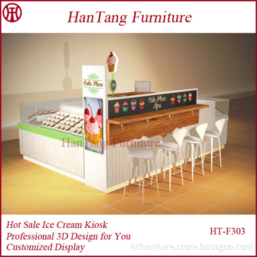 environmental MDF dessert showcase selling in mall
